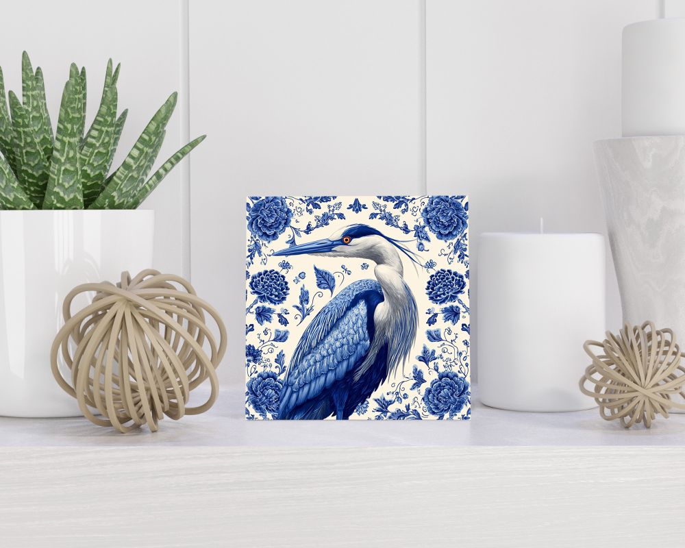 Tegel 15X15 Cm Met Delfts Blauw Cadeau Decoratie | Tegeltjes Met Tekst | Tegeltjes Met Spreuken | Collega | Oma | Opa | Pensioen | Mama | Papa | Vriend Tegel 15x15 cm Delfts blauw