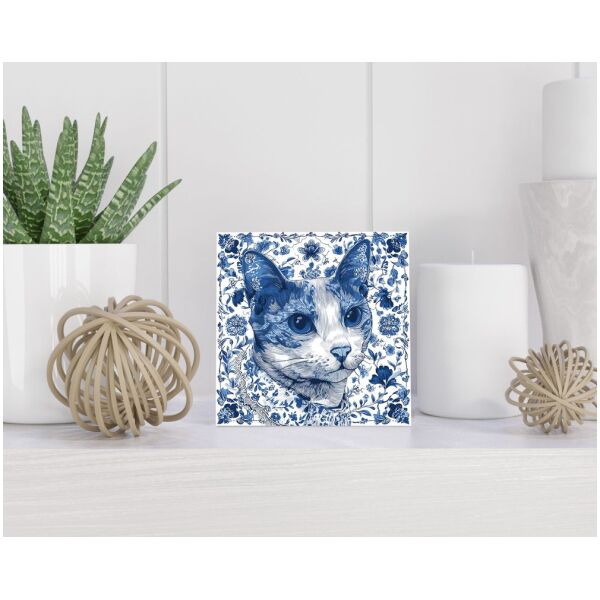 Tegel 15x15 cm Delfts blauw