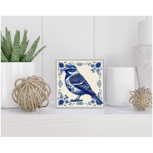 Tegel 15x15 cm Delfts blauw