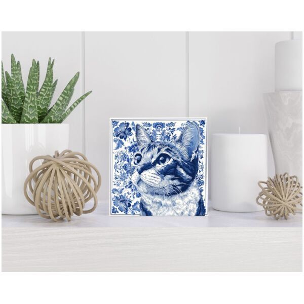 Tegel 15x15 cm Delfts blauw