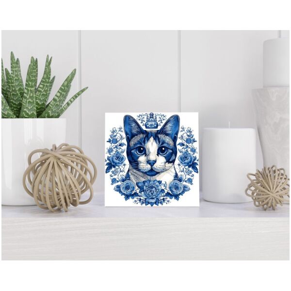 Tegel 15x15 cm Delfts blauw