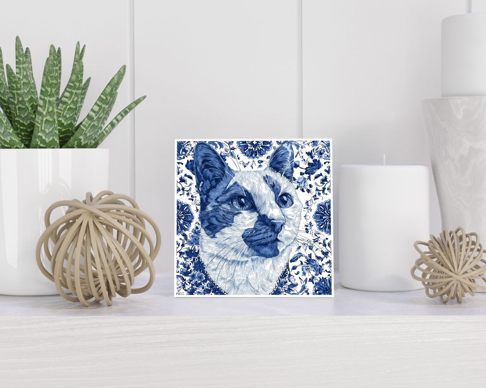 Tegel 15X15 Cm Met Delfts Blauw Cadeau Decoratie | Tegeltjes Met Tekst | Tegeltjes Met Spreuken | Collega | Oma | Opa | Pensioen | Mama | Papa | Vriend Tegel 15x15 cm Delfts blauw