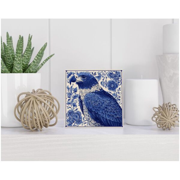 Tegel 15X15 Cm Met Delfts Blauw Cadeau Decoratie | Tegeltjes Met Tekst | Tegeltjes Met Spreuken | Collega | Oma | Opa | Pensioen | Mama | Papa | Vriend Tegel 15x15 cm Delfts blauw