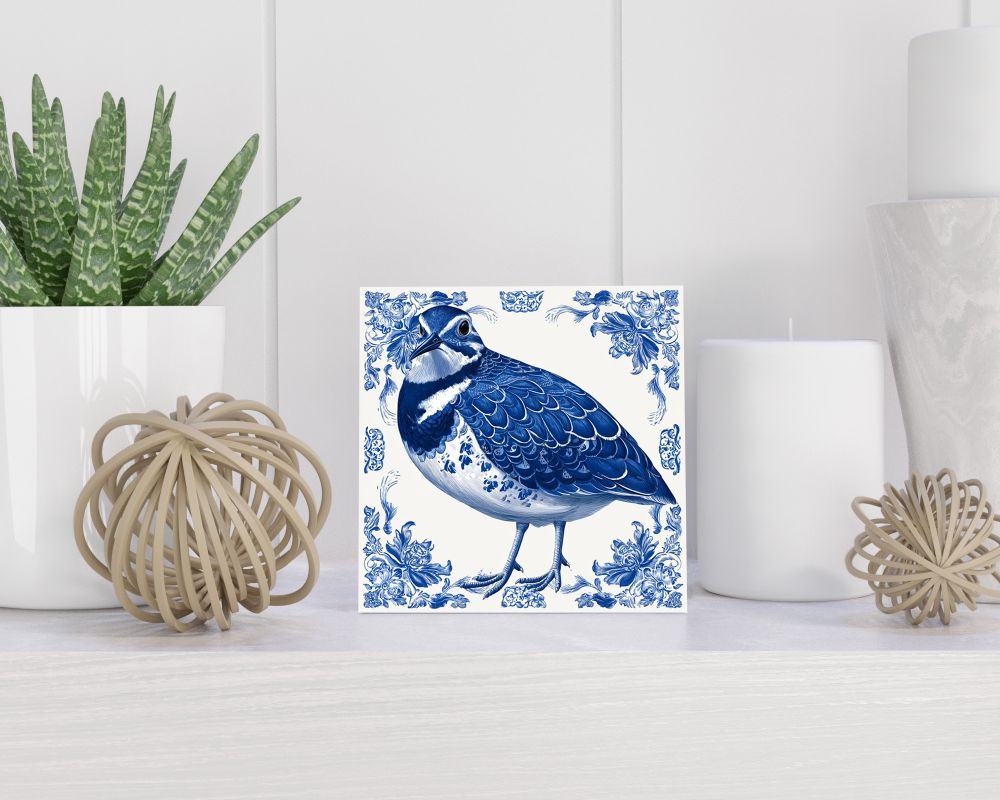 Tegel 15X15 Cm Met Delfts Blauw Cadeau Decoratie | Tegeltjes Met Tekst | Tegeltjes Met Spreuken | Collega | Oma | Opa | Pensioen | Mama | Papa | Vriend Tegel 15x15 cm Delfts blauw