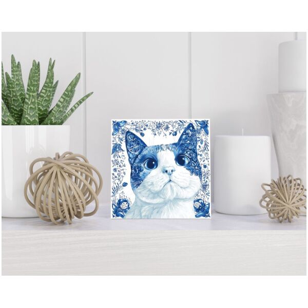 Tegel 15x15 cm Delfts blauw