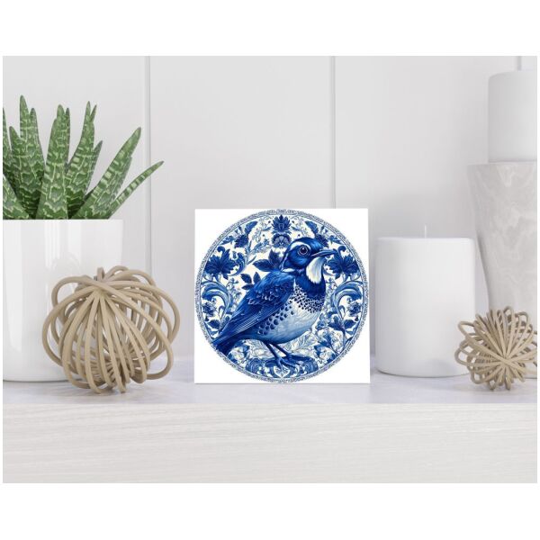 Tegel 15x15 cm Delfts blauw