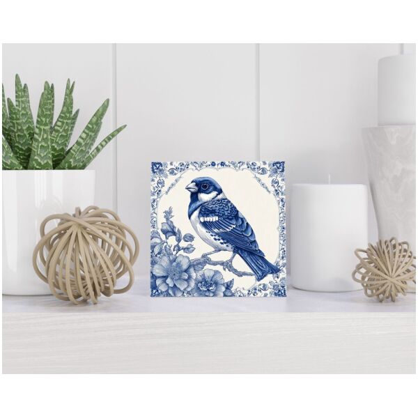 Tegel 15x15 cm Delfts blauw