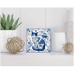 Tegel 15x15 cm Delfts blauw