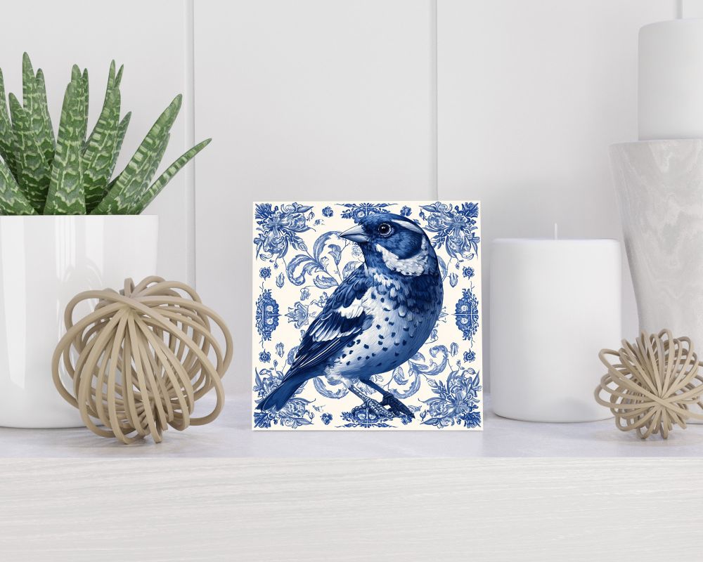 Tegel 15X15 Cm Met Delfts Blauw Cadeau Decoratie | Tegeltjes Met Tekst | Tegeltjes Met Spreuken | Collega | Oma | Opa | Pensioen | Mama | Papa | Vriend Tegel 15x15 cm Delfts blauw