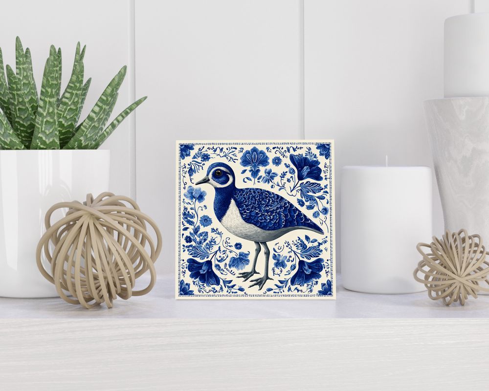 Tegel 15X15 Cm Met Delfts Blauw Cadeau Decoratie | Tegeltjes Met Tekst | Tegeltjes Met Spreuken | Collega | Oma | Opa | Pensioen | Mama | Papa | Vriend Tegel 15x15 cm Delfts blauw