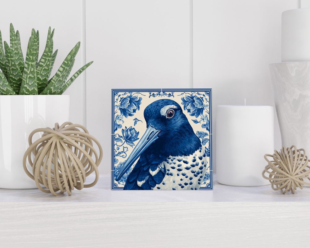 Tegel 15X15 Cm Met Delfts Blauw Cadeau Decoratie | Tegeltjes Met Tekst | Tegeltjes Met Spreuken | Collega | Oma | Opa | Pensioen | Mama | Papa | Vriend Tegel 15x15 cm Delfts blauw