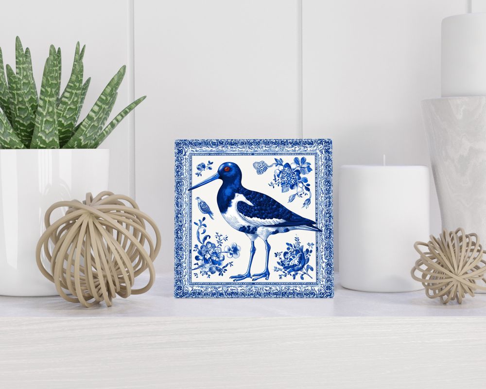 Tegel 15X15 Cm Met Delfts Blauw Cadeau Decoratie | Tegeltjes Met Tekst | Tegeltjes Met Spreuken | Collega | Oma | Opa | Pensioen | Mama | Papa | Vriend Tegel 15x15 cm Delfts blauw