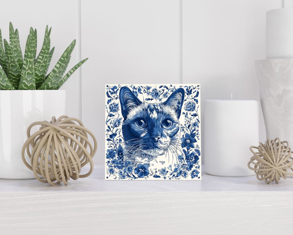 Tegel 15X15 Cm Met Delfts Blauw Cadeau Decoratie | Tegeltjes Met Tekst | Tegeltjes Met Spreuken | Collega | Oma | Opa | Pensioen | Mama | Papa | Vriend Tegel 15x15 cm Delfts blauw