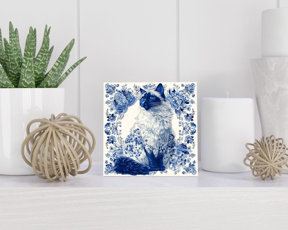 Tegel 15X15 Cm Met Delfts Blauw Cadeau Decoratie | Tegeltjes Met Tekst | Tegeltjes Met Spreuken | Collega | Oma | Opa | Pensioen | Mama | Papa | Vriend Tegel 15x15 cm Delfts blauw