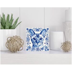 Tegel 15x15 cm Delfts blauw