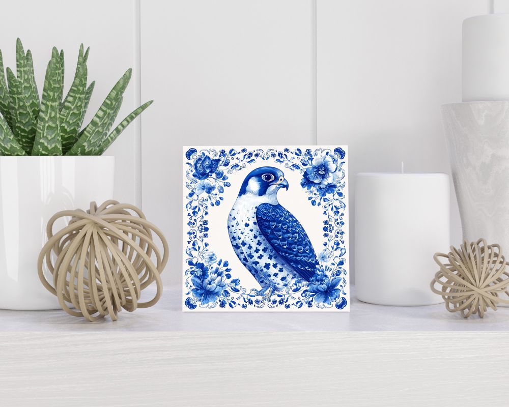 Tegel 15X15 Cm Met Delfts Blauw Cadeau Decoratie | Tegeltjes Met Tekst | Tegeltjes Met Spreuken | Collega | Oma | Opa | Pensioen | Mama | Papa | Vriend Tegel 15x15 cm Delfts blauw