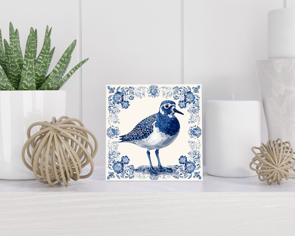Tegel 15X15 Cm Met Delfts Blauw Cadeau Decoratie | Tegeltjes Met Tekst | Tegeltjes Met Spreuken | Collega | Oma | Opa | Pensioen | Mama | Papa | Vriend Tegel 15x15 cm Delfts blauw