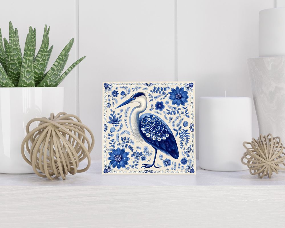 Tegel 15X15 Cm Met Delfts Blauw Cadeau Decoratie | Tegeltjes Met Tekst | Tegeltjes Met Spreuken | Collega | Oma | Opa | Pensioen | Mama | Papa | Vriend Tegel 15x15 cm Delfts blauw