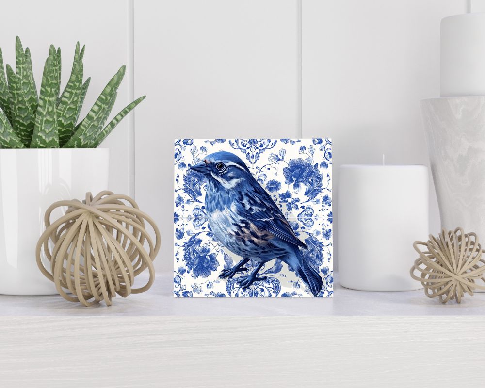 Tegel 15X15 Cm Met Delfts Blauw Cadeau Decoratie | Tegeltjes Met Tekst | Tegeltjes Met Spreuken | Collega | Oma | Opa | Pensioen | Mama | Papa | Vriend Tegel 15x15 cm Delfts blauw