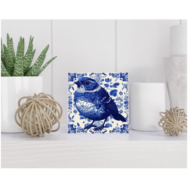 Tegel 15X15 Cm Met Delfts Blauw Cadeau Decoratie | Tegeltjes Met Tekst | Tegeltjes Met Spreuken | Collega | Oma | Opa | Pensioen | Mama | Papa | Vriend Tegel 15x15 cm Delfts blauw