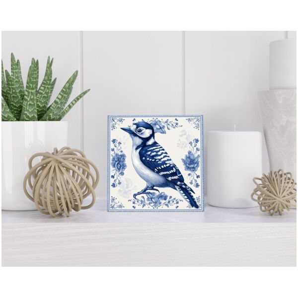 Tegel 15x15 cm Delfts blauw