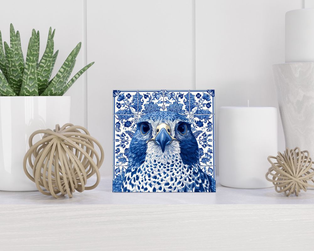 Tegel 15X15 Cm Met Delfts Blauw Cadeau Decoratie | Tegeltjes Met Tekst | Tegeltjes Met Spreuken | Collega | Oma | Opa | Pensioen | Mama | Papa | Vriend Tegel 15x15 cm Delfts blauw