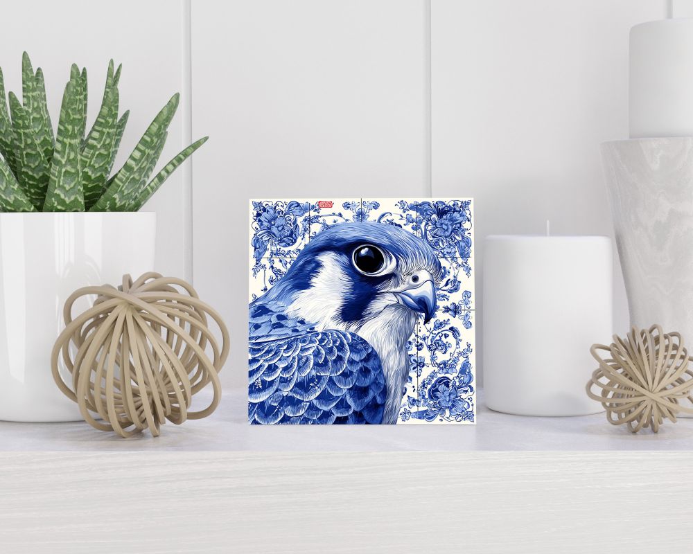 Tegel 15X15 Cm Met Delfts Blauw Cadeau Decoratie | Tegeltjes Met Tekst | Tegeltjes Met Spreuken | Collega | Oma | Opa | Pensioen | Mama | Papa | Vriend Tegel 15x15 cm Delfts blauw