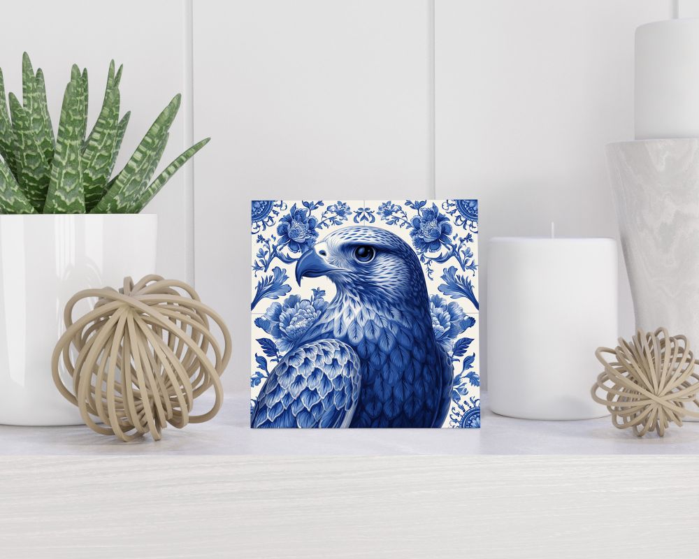 Tegel 15X15 Cm Met Delfts Blauw Cadeau Decoratie | Tegeltjes Met Tekst | Tegeltjes Met Spreuken | Collega | Oma | Opa | Pensioen | Mama | Papa | Vriend Tegel 15x15 cm Delfts blauw