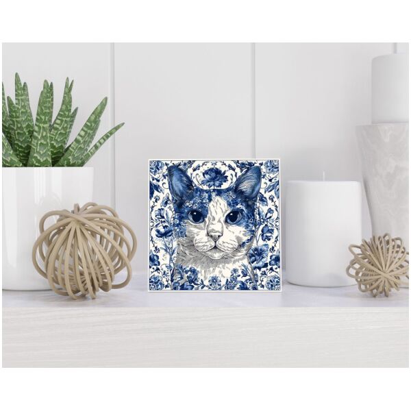 Tegel 15x15 cm Delfts blauw