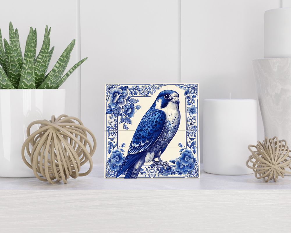 Tegel 15X15 Cm Met Delfts Blauw Cadeau Decoratie | Tegeltjes Met Tekst | Tegeltjes Met Spreuken | Collega | Oma | Opa | Pensioen | Mama | Papa | Vriend Tegel 15x15 cm Delfts blauw