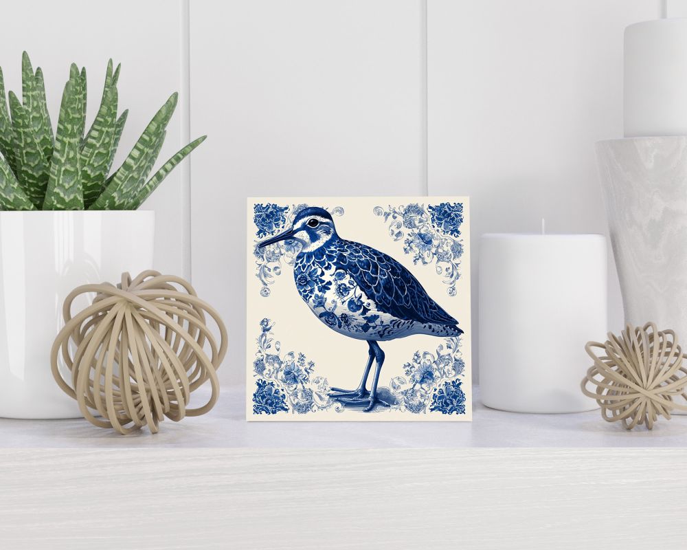 Tegel 15X15 Cm Met Delfts Blauw Cadeau Decoratie | Tegeltjes Met Tekst | Tegeltjes Met Spreuken | Collega | Oma | Opa | Pensioen | Mama | Papa | Vriend Tegel 15x15 cm Delfts blauw