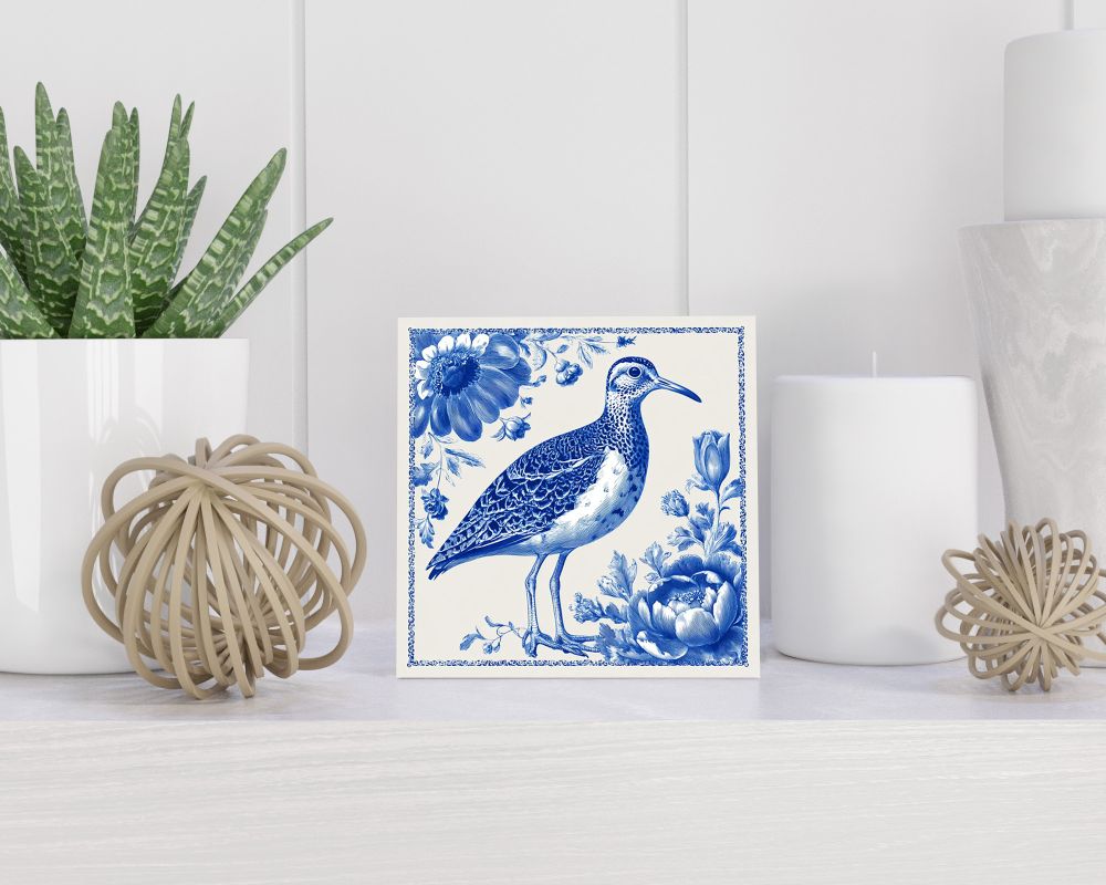 Tegel 15X15 Cm Met Delfts Blauw Cadeau Decoratie | Tegeltjes Met Tekst | Tegeltjes Met Spreuken | Collega | Oma | Opa | Pensioen | Mama | Papa | Vriend Tegel 15x15 cm Delfts blauw