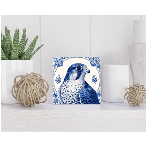 Tegel 15X15 Cm Met Delfts Blauw Cadeau Decoratie | Tegeltjes Met Tekst | Tegeltjes Met Spreuken | Collega | Oma | Opa | Pensioen | Mama | Papa | Vriend Tegel 15x15 cm Delfts blauw