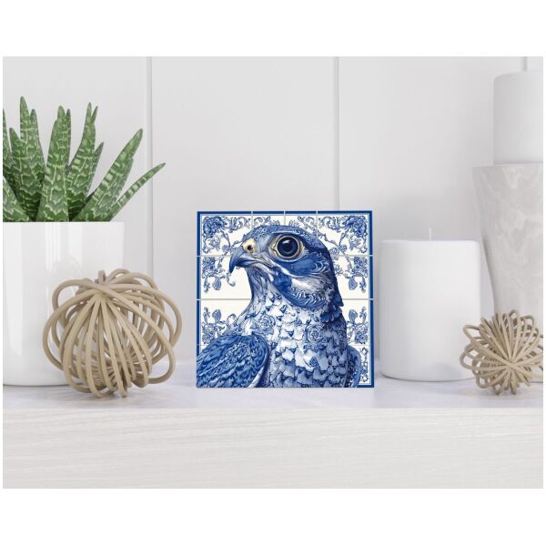 Tegel 15X15 Cm Met Delfts Blauw Cadeau Decoratie | Tegeltjes Met Tekst | Tegeltjes Met Spreuken | Collega | Oma | Opa | Pensioen | Mama | Papa | Vriend Tegel 15x15 cm Delfts blauw