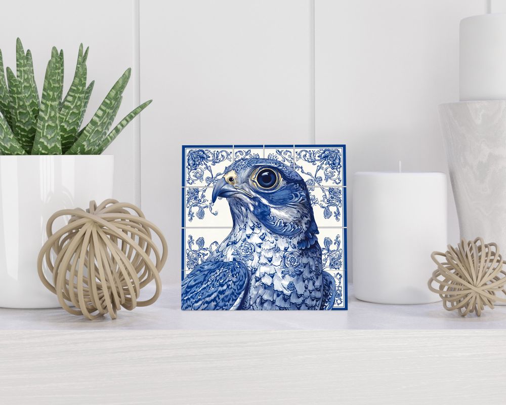 Tegel 15X15 Cm Met Delfts Blauw Cadeau Decoratie | Tegeltjes Met Tekst | Tegeltjes Met Spreuken | Collega | Oma | Opa | Pensioen | Mama | Papa | Vriend Tegel 15x15 cm Delfts blauw