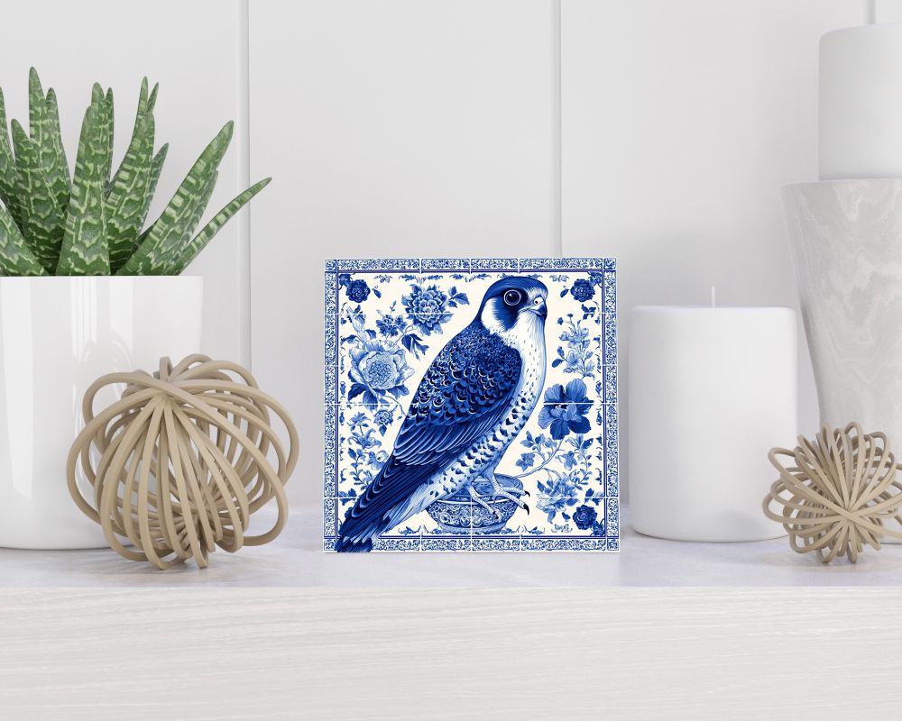 Tegel 15X15 Cm Met Delfts Blauw Cadeau Decoratie | Tegeltjes Met Tekst | Tegeltjes Met Spreuken | Collega | Oma | Opa | Pensioen | Mama | Papa | Vriend Tegel 15x15 cm Delfts blauw