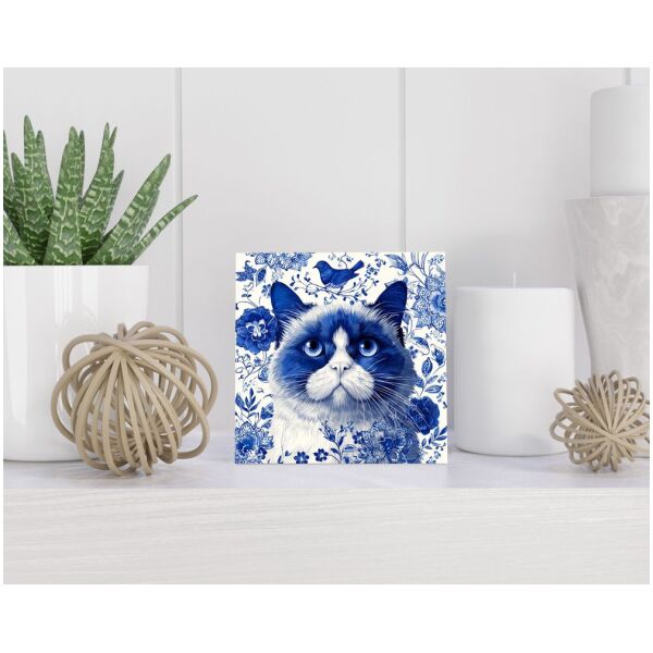 Tegel 15x15 cm Delfts blauw