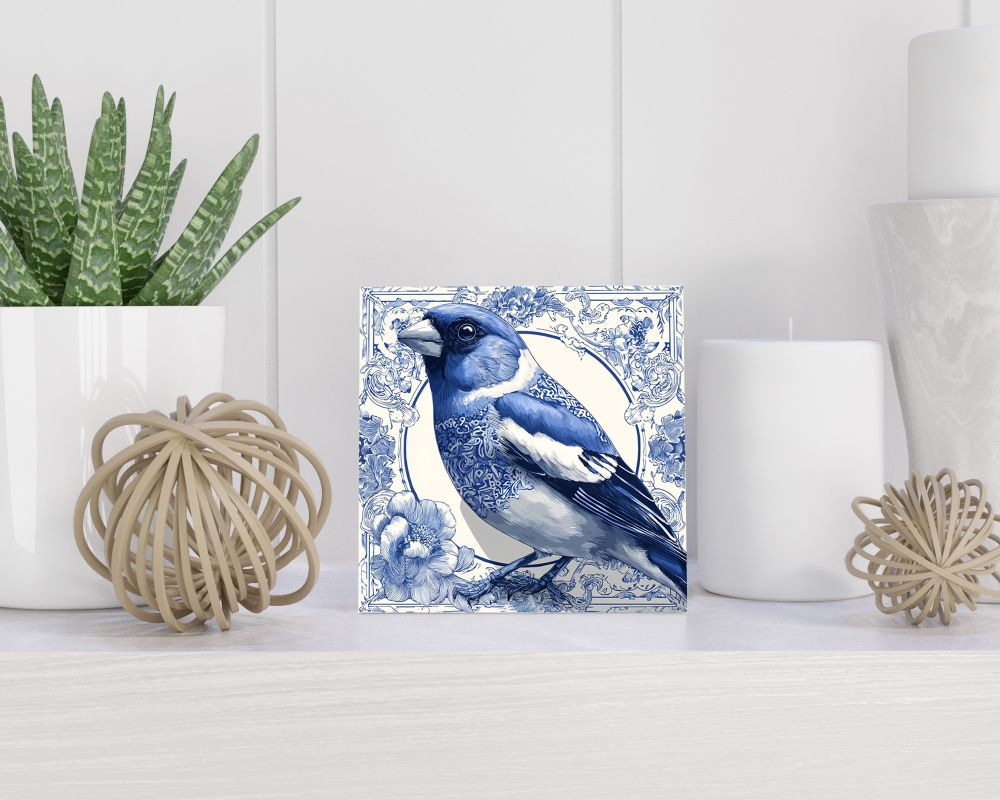 Tegel 15X15 Cm Met Delfts Blauw Cadeau Decoratie | Tegeltjes Met Tekst | Tegeltjes Met Spreuken | Collega | Oma | Opa | Pensioen | Mama | Papa | Vriend Tegel 15x15 cm Delfts blauw