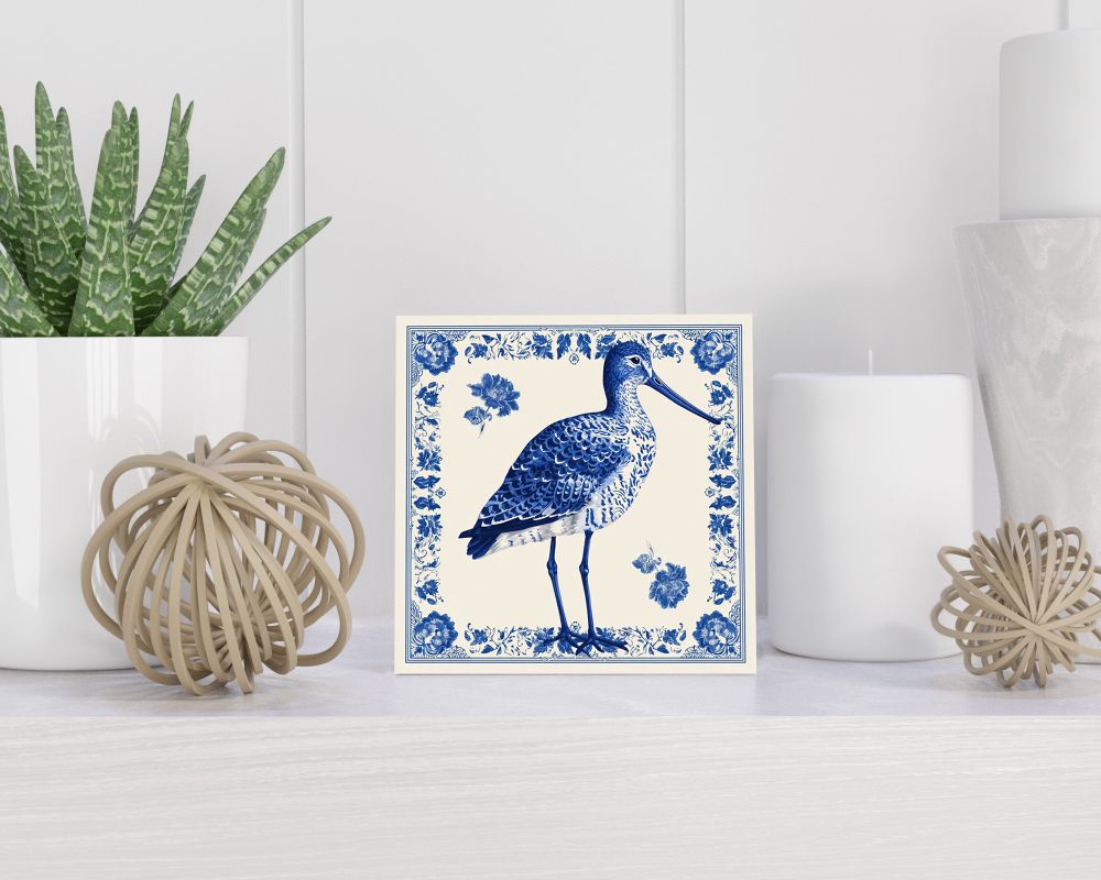 Tegel 15X15 Cm Met Delfts Blauw Cadeau Decoratie | Tegeltjes Met Tekst | Tegeltjes Met Spreuken | Collega | Oma | Opa | Pensioen | Mama | Papa | Vriend Tegel 15x15 cm Delfts blauw