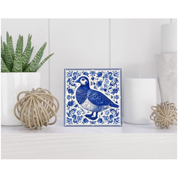 Tegel 15X15 Cm Met Delfts Blauw Cadeau Decoratie | Tegeltjes Met Tekst | Tegeltjes Met Spreuken | Collega | Oma | Opa | Pensioen | Mama | Papa | Vriend Tegel 15x15 cm Delfts blauw