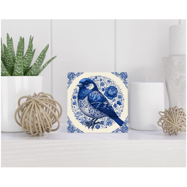 Tegel 15X15 Cm Met Delfts Blauw Cadeau Decoratie | Tegeltjes Met Tekst | Tegeltjes Met Spreuken | Collega | Oma | Opa | Pensioen | Mama | Papa | Vriend Tegel 15x15 cm Delfts blauw