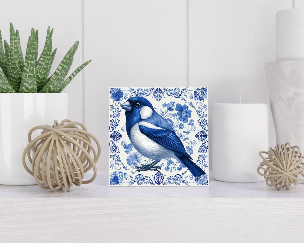 Tegel 15X15 Cm Met Delfts Blauw Cadeau Decoratie | Tegeltjes Met Tekst | Tegeltjes Met Spreuken | Collega | Oma | Opa | Pensioen | Mama | Papa | Vriend Tegel 15x15 cm Delfts blauw