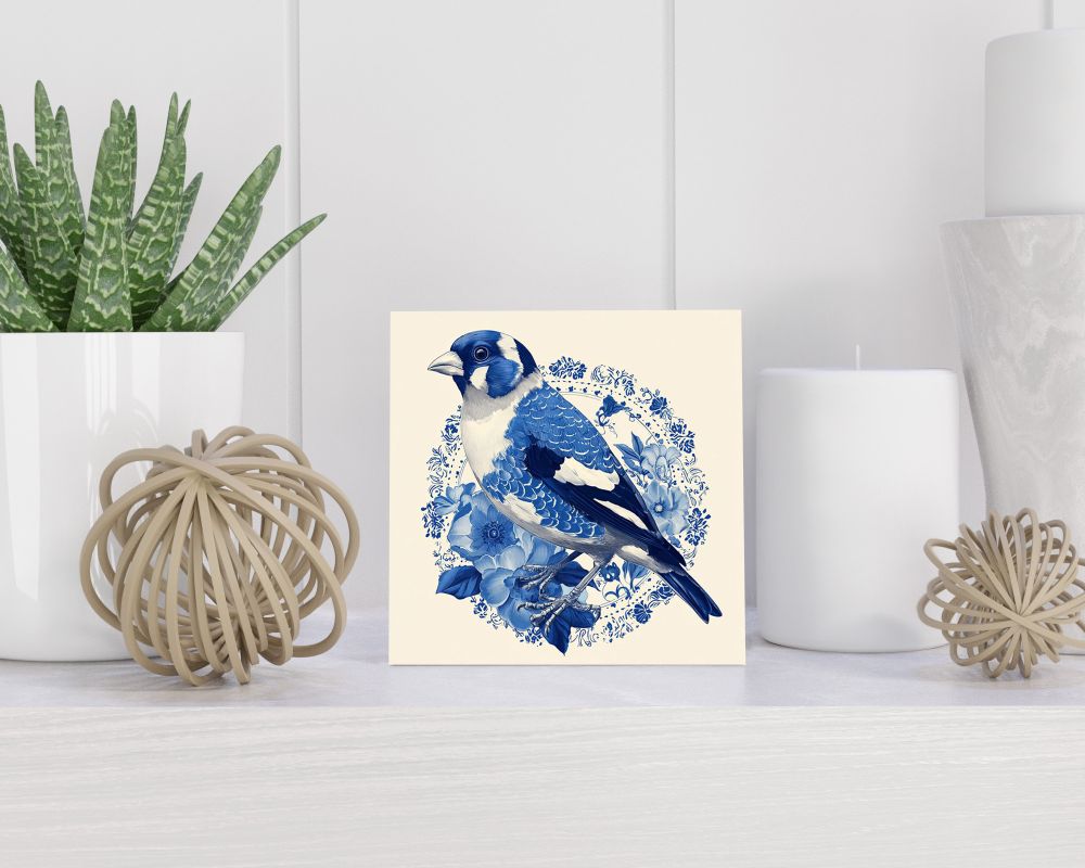 Tegel 15X15 Cm Met Delfts Blauw Cadeau Decoratie | Tegeltjes Met Tekst | Tegeltjes Met Spreuken | Collega | Oma | Opa | Pensioen | Mama | Papa | Vriend Tegel 15x15 cm Delfts blauw