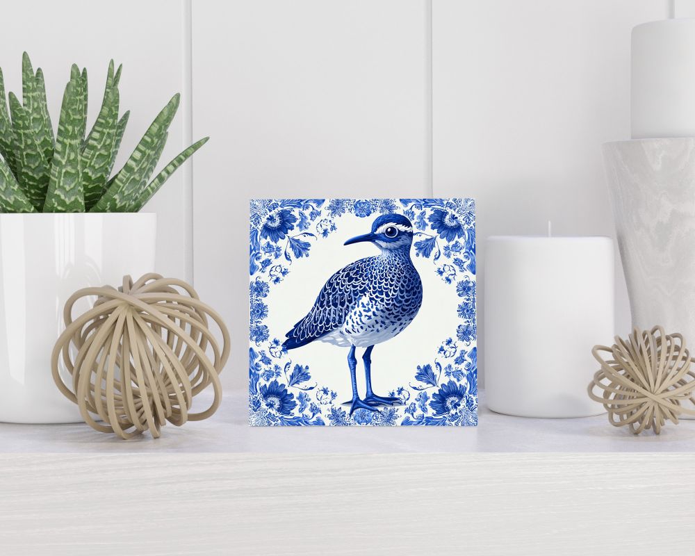 Tegel 15X15 Cm Met Delfts Blauw Cadeau Decoratie | Tegeltjes Met Tekst | Tegeltjes Met Spreuken | Collega | Oma | Opa | Pensioen | Mama | Papa | Vriend Tegel 15x15 cm Delfts blauw