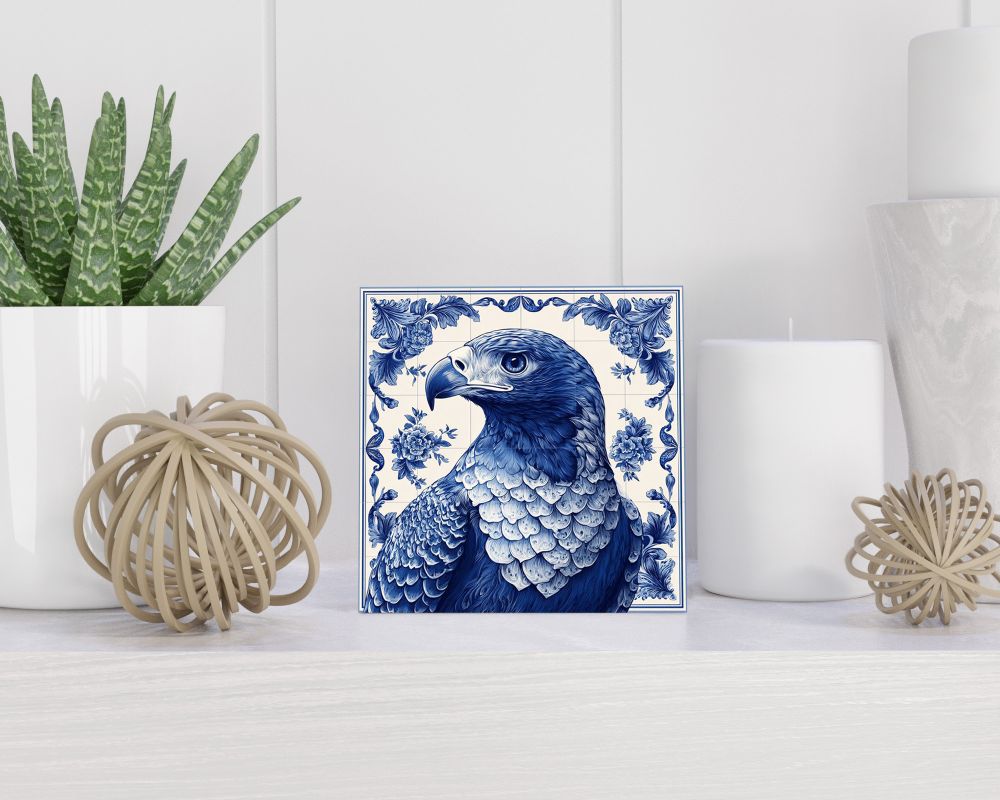 Tegel 15X15 Cm Met Delfts Blauw Cadeau Decoratie | Tegeltjes Met Tekst | Tegeltjes Met Spreuken | Collega | Oma | Opa | Pensioen | Mama | Papa | Vriend Tegel 15x15 cm Delfts blauw