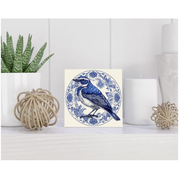 Tegel 15x15 cm Delfts blauw