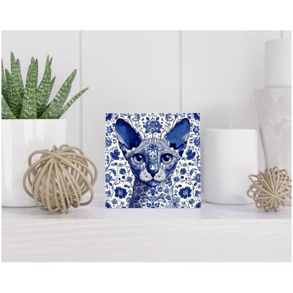 Tegel 15X15 Cm Met Delfts Blauw Cadeau Decoratie | Tegeltjes Met Tekst | Tegeltjes Met Spreuken | Collega | Oma | Opa | Pensioen | Mama | Papa | Vriend Tegel 15x15 cm Delfts blauw