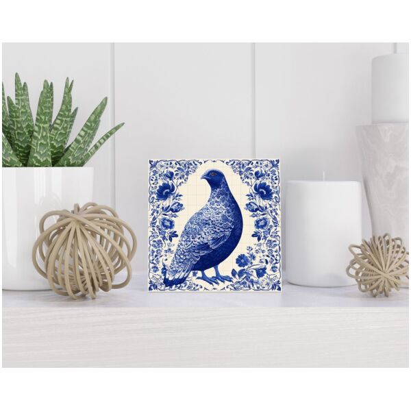 Tegel 15X15 Cm Met Delfts Blauw Cadeau Decoratie | Tegeltjes Met Tekst | Tegeltjes Met Spreuken | Collega | Oma | Opa | Pensioen | Mama | Papa | Vriend Tegel 15x15 cm Delfts blauw