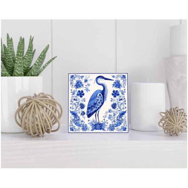 Tegel 15X15 Cm Met Delfts Blauw Cadeau Decoratie | Tegeltjes Met Tekst | Tegeltjes Met Spreuken | Collega | Oma | Opa | Pensioen | Mama | Papa | Vriend Tegel 15x15 cm Delfts blauw