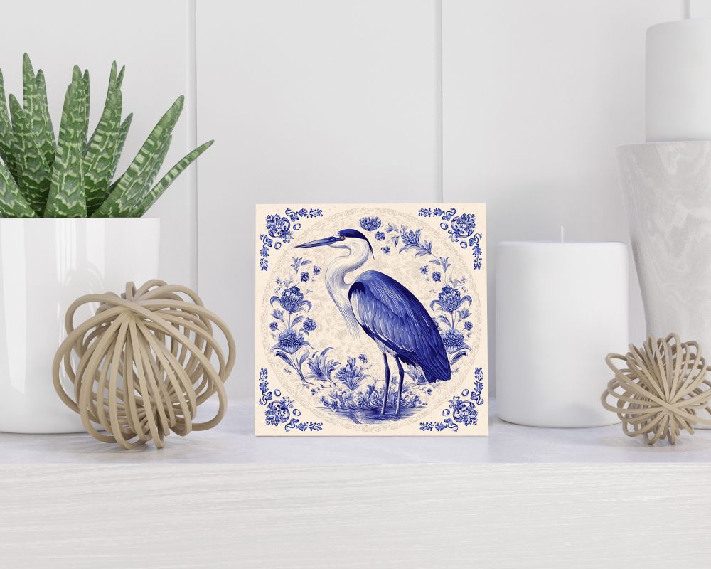 Tegel 15X15 Cm Met Delfts Blauw Cadeau Decoratie | Tegeltjes Met Tekst | Tegeltjes Met Spreuken | Collega | Oma | Opa | Pensioen | Mama | Papa | Vriend Tegel 15x15 cm Delfts blauw